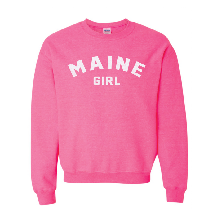 Maine Girl (Youth Size) Crew Sweatshirt