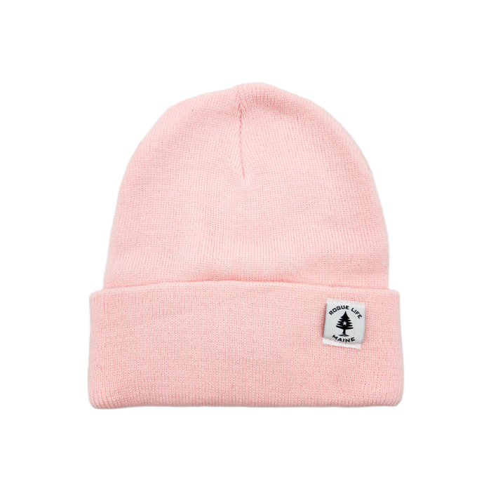 Rogue Life Logo Leather Patch Knit Beanie