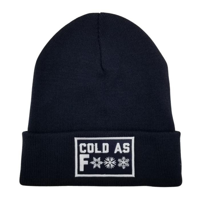 Cold as F*** Lined Knit Beanie