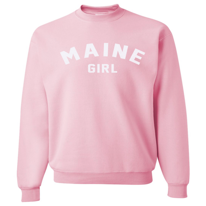 Maine Girl (Adult Size) Crew Sweatshirt