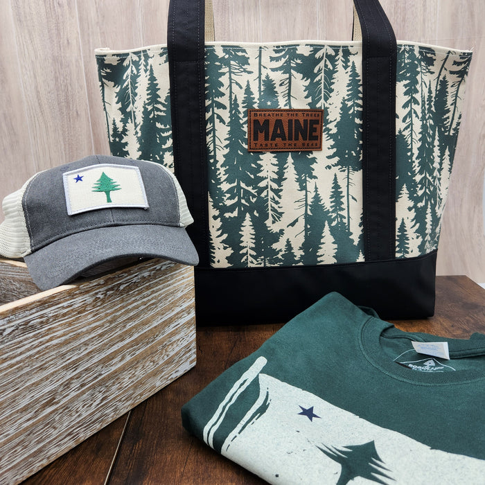 Breathe The Trees Large Tote Bag