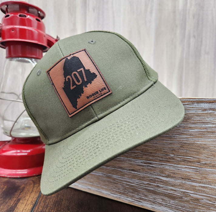 ME 207 Leather Trucker Hat