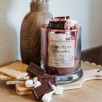 Campfire S'mores Dessert Candle, 12oz