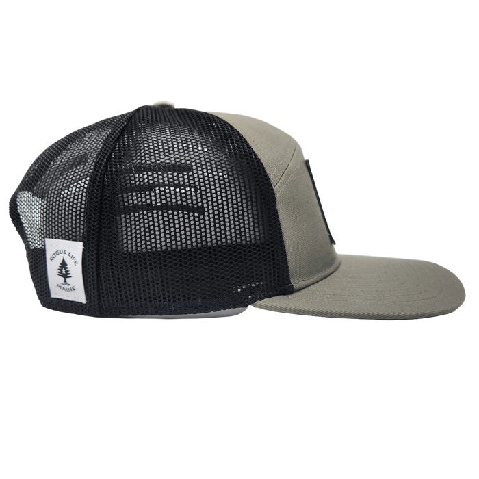 ME Flag Black Patch Camper Hat