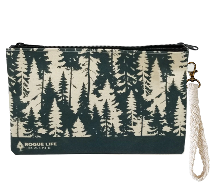 Breathe the Trees Zipper Pouch Wristlet