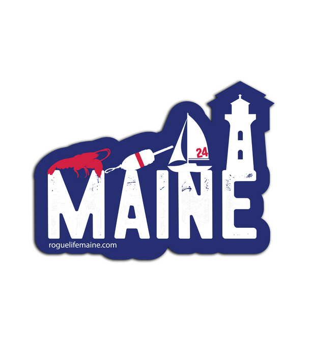 Coastal Maine Sticker Decal