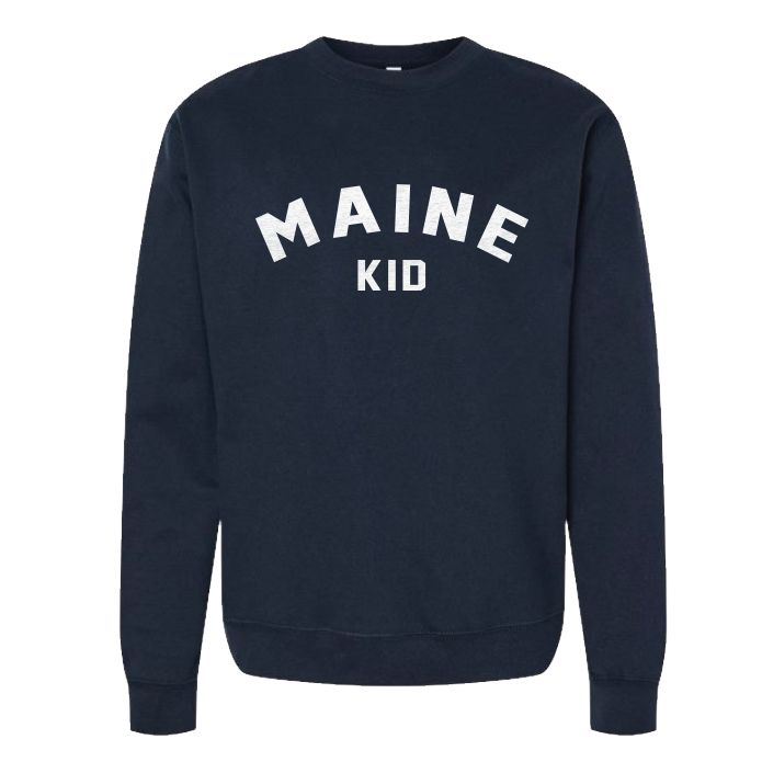 Maine K-I-D (Adult Size) Crew Sweatshirt
