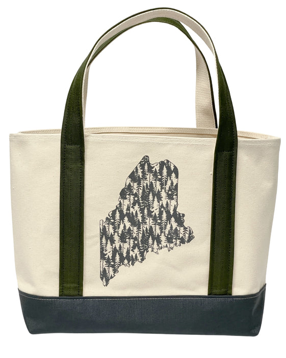Pine State Large Tote - Moss
