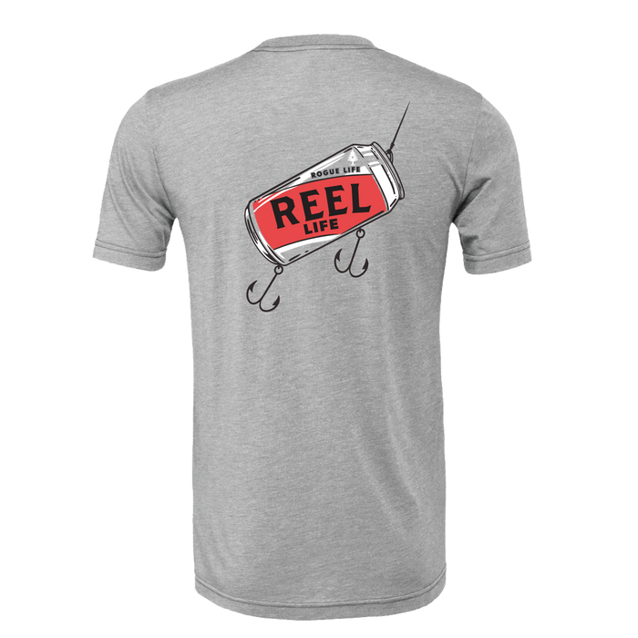 Reel Life Fishing T-shirt - Athletic Heather