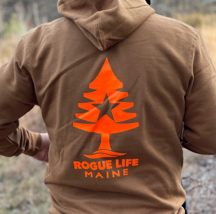 Rogue Life Maine Duck Brown Hoodie