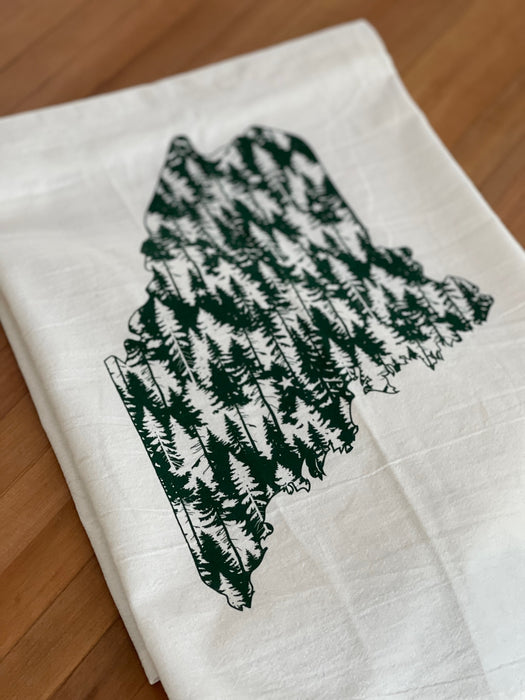 Rogue Life Maine Pine Tree State Tea Towel