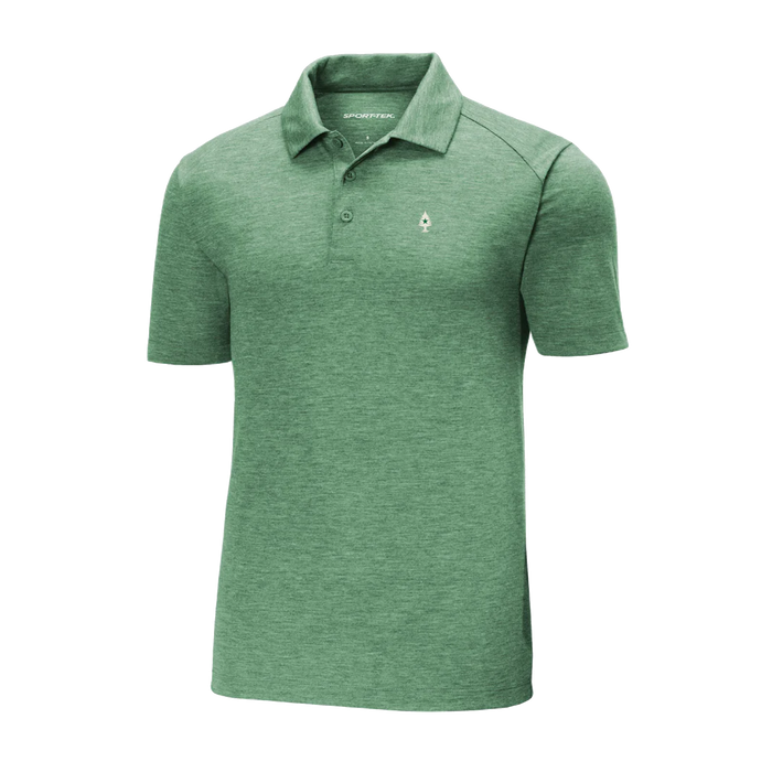Mens Tri-Blend Polo - Forest Green Heather