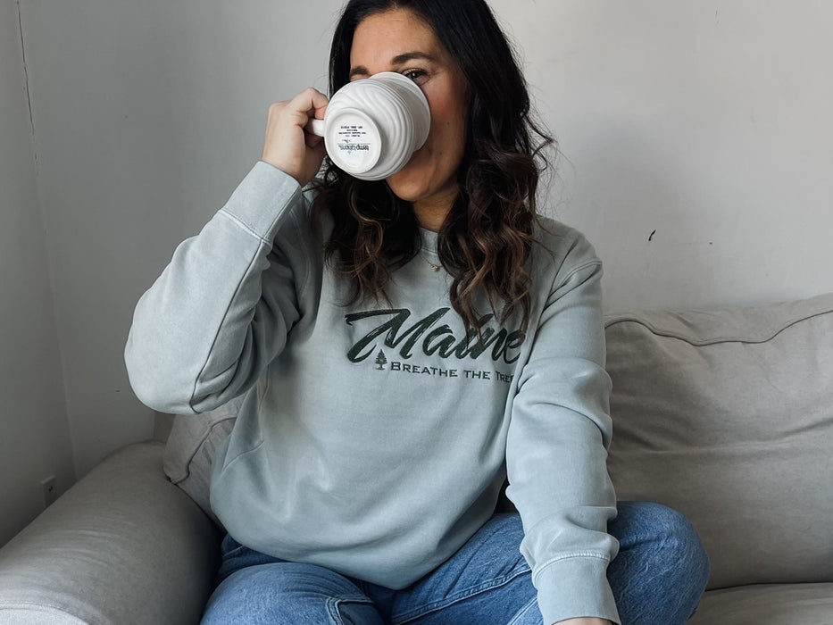 ME 'Breathe The Trees' Embroidered Crewneck