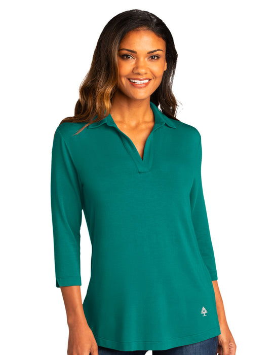 Ladies Luxe Knit Tunic-Teal Green