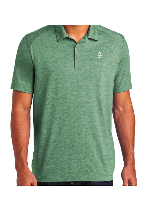 Mens Tri-Blend Polo - Forest Green Heather