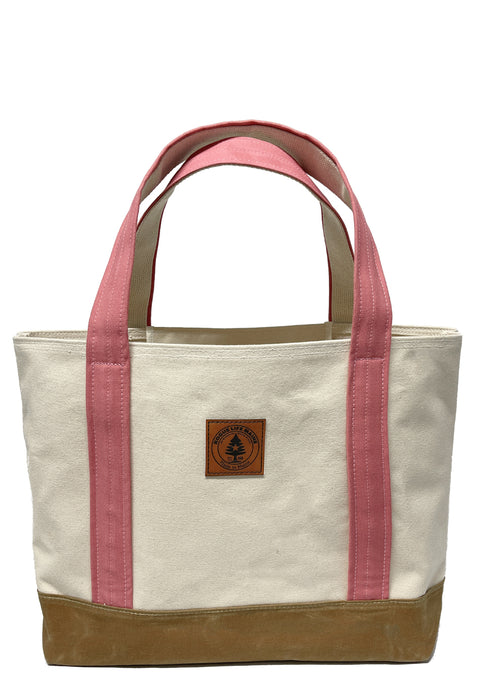 Wax & Rose Canvas Large Tote Bag With Inside Zip Pocket